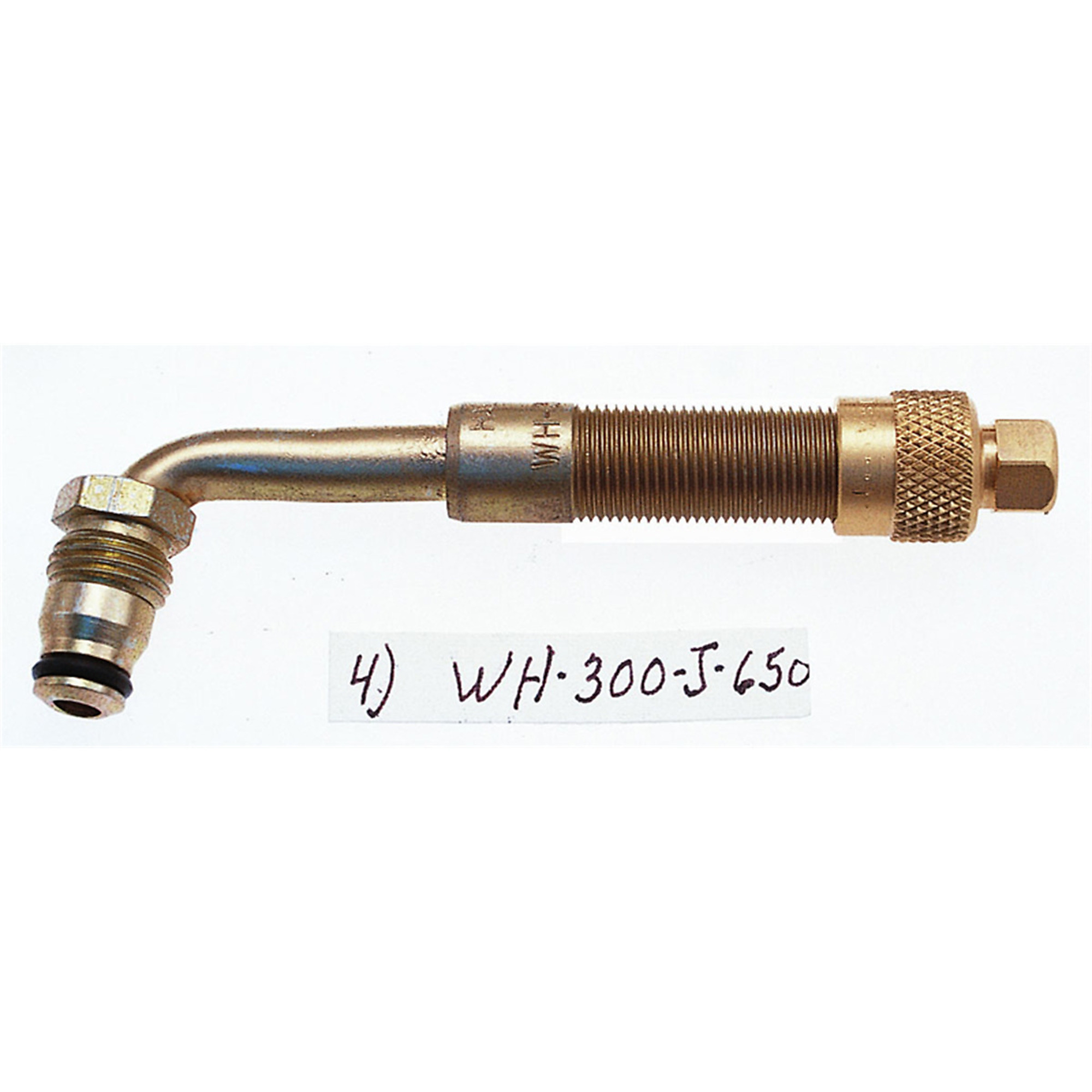 Haltec Large Bore Single Bend Swivel Valve — 3 1/8in., Brass, Model# HALWH-300-J-650